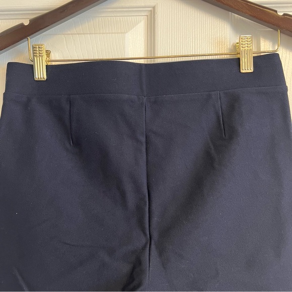 NWT LOFT navy blue stirrup pants pull-on studded accent minimalist preppy MP - Picture 8 of 10